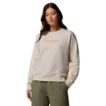 Women's Columbia Gray Tennessee Volunteers Collegiate Hart Mountain™ Quilted Sweatshirt