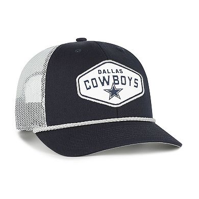 Youth '47 Navy Dallas Cowboys Ace Out Rope Trucker Adjustable Hat