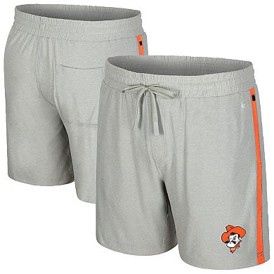 Men's Colosseum Gray Oklahoma State Cowboys Mac Shorts