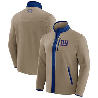 Men's NFL x Darius Rucker Collection by Fanatics Tan New York Giants Heavyweight Polar Fleece Full-Zip Jacket