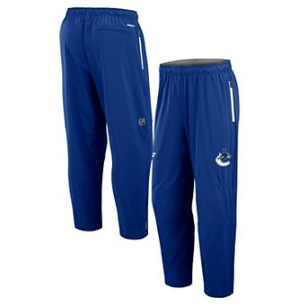 Men's Fanatics Blue Vancouver Canucks Authentic Pro Rink Coaches Pants