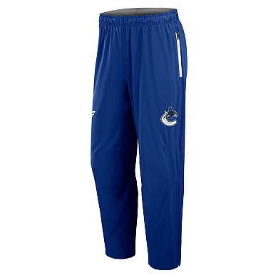 Men's Fanatics Blue Vancouver Canucks Authentic Pro Rink Coaches Pants
