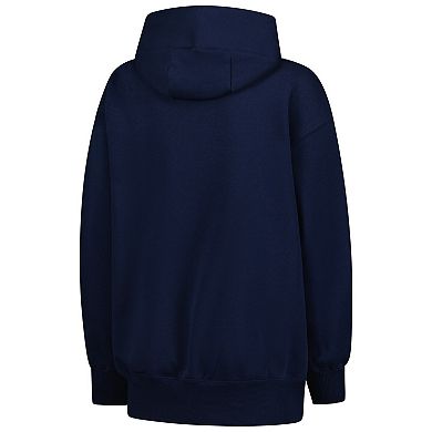 Women's Nike Navy Syracuse Orange Oversized Phoenix Fleece Pullover Hoodie