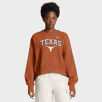 Women's Nike Texas Orange Texas Longhorns Oversized Phoenix Arch Pullover Sweatshirt