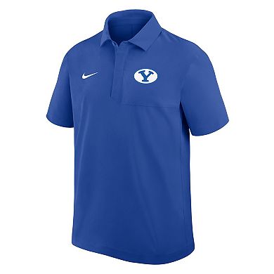 Men's Nike Royal BYU Cougars Woven Polo