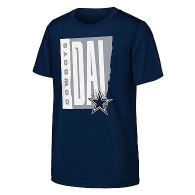Youth Outerstuff Navy Dallas Cowboys Tear It Up T-Shirt