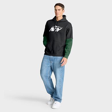 Men's Fanatics Black New York Jets Helmet Alt Pullover Hoodie