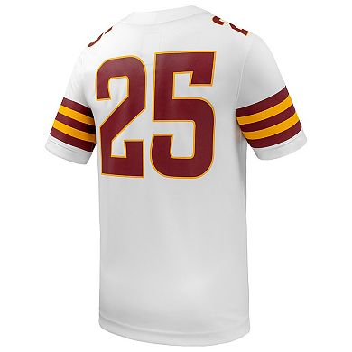 Men's Nike #25 White Iowa State Cyclones Untouchable Replica Game Jersey