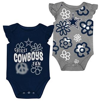 Girls Newborn & Infant Outerstuff Dallas Cowboys The Sunshine Two-Piece Bodysuit Set