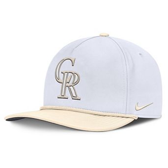 Men's Nike White/Cream Colorado Rockies Pro Performance Snapback Hat