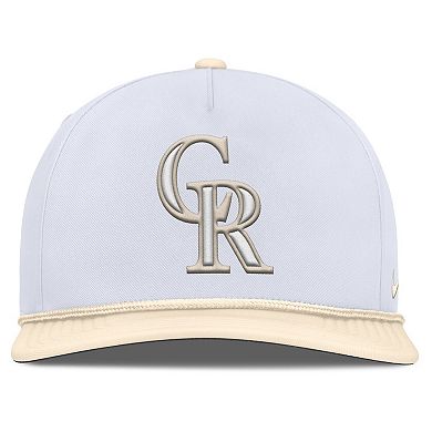 Men's Nike White/Cream Colorado Rockies Pro Performance Snapback Hat