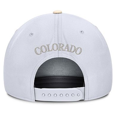 Men's Nike White/Cream Colorado Rockies Pro Performance Snapback Hat