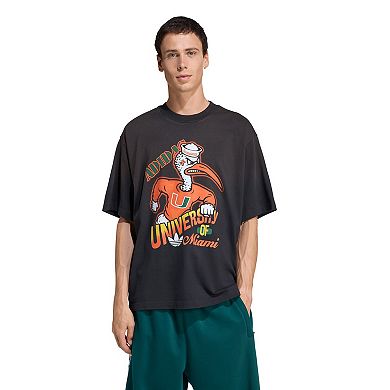 Men's adidas Black Miami Hurricanes Originals T-Shirt