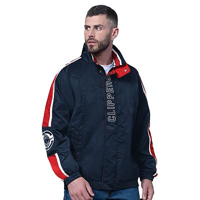 Men's Starter Navy LA Clippers Freestyle Lightweight Full-Zip Jacket