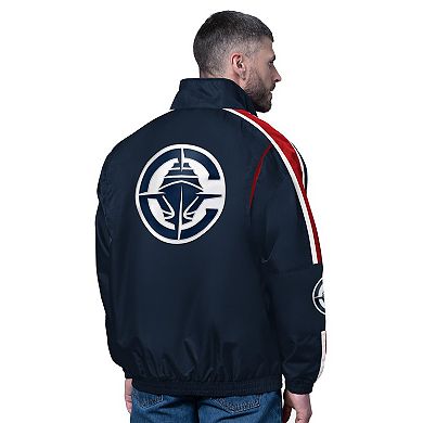 Men's Starter Navy LA Clippers Freestyle Lightweight Full-Zip Jacket