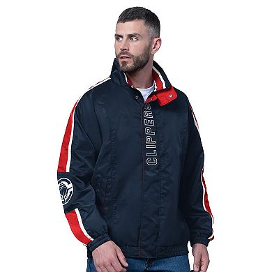 Men's Starter Navy LA Clippers Freestyle Lightweight Full-Zip Jacket