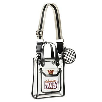 WEAR by Erin Andrews Washington Commanders Clear Stadium Crossbody Purse with Coin Pouch
