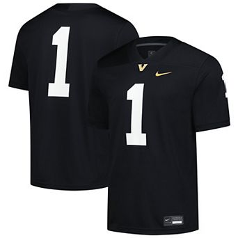 Men's Nike #1 Black Vanderbilt Commodores Untouchable Replica Game Jersey