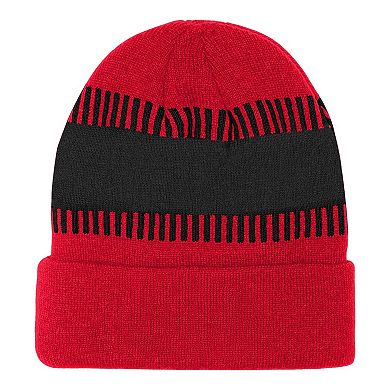 Youth Outerstuff Scarlet San Francisco 49ers Bright Lights Cuffed Knit Hat