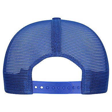 Men's New Era Cream/Royal Buffalo Bills Throwback Cutout A-Frame 9FIFTY Snapback Hat