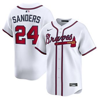Men's��Nike Deion Sanders White Atlanta Braves Limited Player Jersey