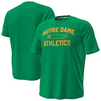 Men's Under Armour Green Notre Dame Fighting Irish Sideline Knockout T-Shirt