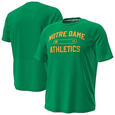 Men's Under Armour Green Notre Dame Fighting Irish Sideline Knockout T-Shirt