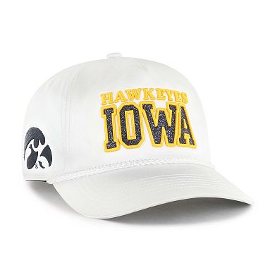 Women's '47 White Iowa Hawkeyes Outspoken Hitch Adjustable Hat
