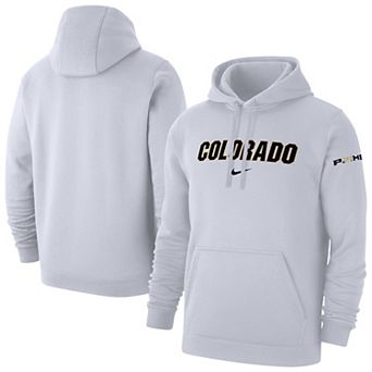 Men's Nike White Colorado Buffaloes Coach Prime Club Fleece Hoodie