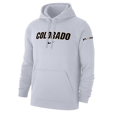 Men's Nike White Colorado Buffaloes Coach Prime Club Fleece Hoodie