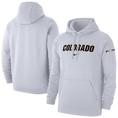 Men's Nike White Colorado Buffaloes Coach Prime Club Fleece Hoodie
