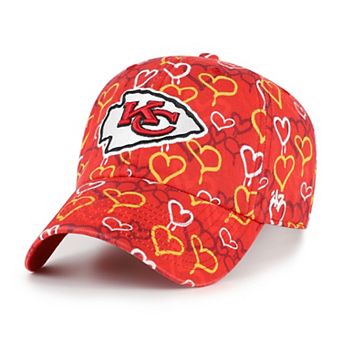 Girls Preschool '47 Red Kansas City Chiefs Mural Clean Up Adjustable Hat