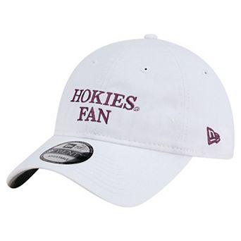 Men's New Era White Virginia Tech Hokies Fan 9TWENTY Adjustable Hat