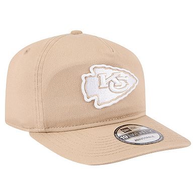 Men's New Era Tan Kansas City Chiefs Cam 19TWENTY Adjustable Hat