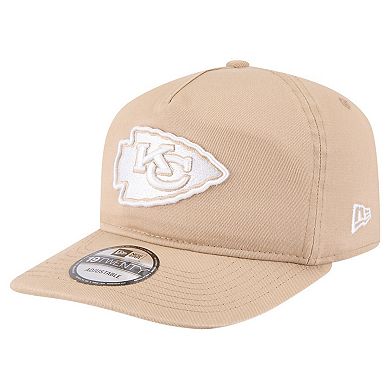 Men's New Era Tan Kansas City Chiefs Cam 19TWENTY Adjustable Hat