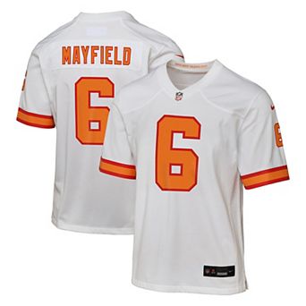 Youth Baker Mayfield White '76 Tampa Bay Buccaneers Game Jersey