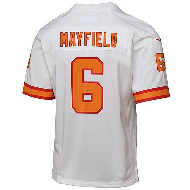 Youth Baker Mayfield White '76 Tampa Bay Buccaneers Game Jersey
