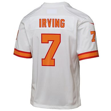 Youth Bucky Irving White '76 Tampa Bay Buccaneers Game Jersey