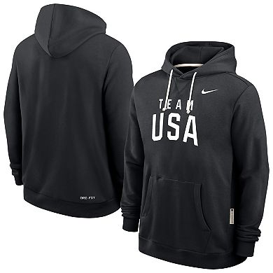 Men's Nike Black Team USA Standard Issue Dri-FIT Hoodie