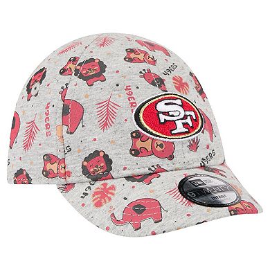 Infant New Era Gray San Francisco 49ers Animal 9TWENTY Adjustable Hat