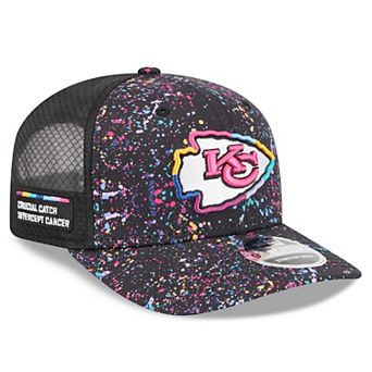 Men's New Era Black Kansas City Chiefs 2025 NFL Crucial Catch 9SEVENTY Adjustable Hat
