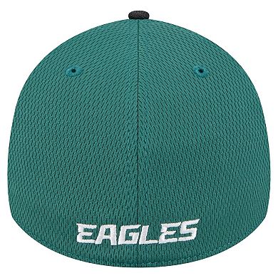 Men's New Era Midnight Green Philadelphia Eagles Visor Hit 39THIRTY Flex Hat