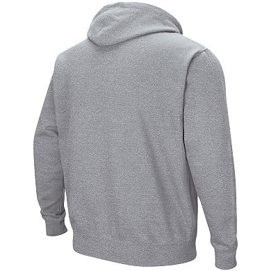 Men's Colosseum Heather Gray Pepperdine Waves Isle Hoodie