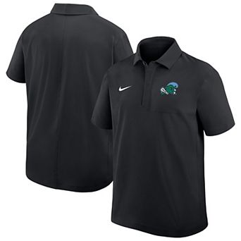 Men's Nike Black Tulane Green Wave 2025 Sideline Polo