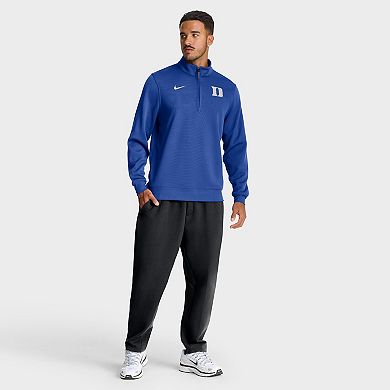 Men's Nike Royal Duke Blue Devils 2025 Coaches Premium Dri-FIT Half-Zip Pullover
