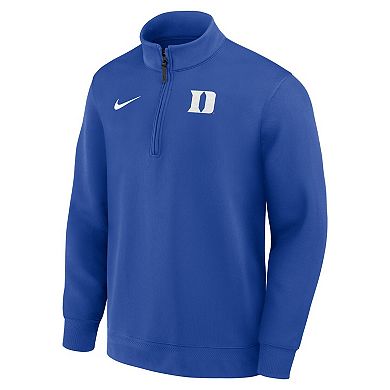 Men's Nike Royal Duke Blue Devils 2025 Coaches Premium Dri-FIT Half-Zip Pullover