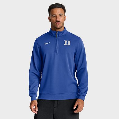 Men's Nike Royal Duke Blue Devils 2025 Coaches Premium Dri-FIT Half-Zip Pullover