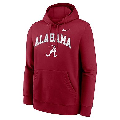 Men's Nike Crimson Alabama Crimson Tide Club Fleece Arch Pullover Hoodie