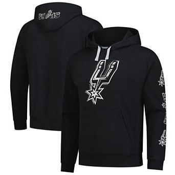 Unisex Stadium Essentials Black San Antonio Spurs Elementized Pullover Hoodie