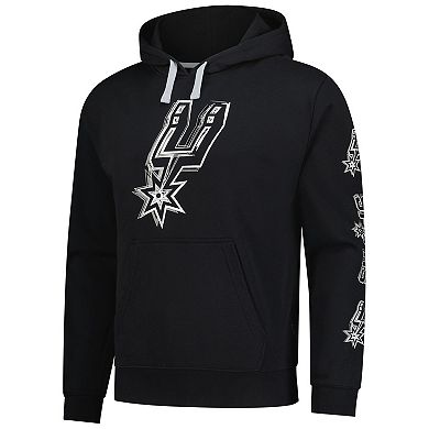 Unisex Stadium Essentials Black San Antonio Spurs Elementized Pullover Hoodie